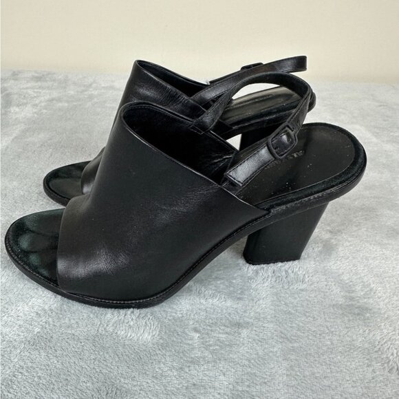 Alexander Wang Black Leather Heels Women's Size 8 US/38 EU - Picture 4 of 10